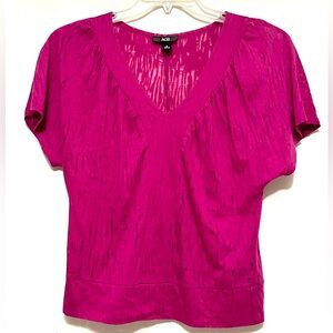 AGB Pink Short Blouse Top Short Sleeve S